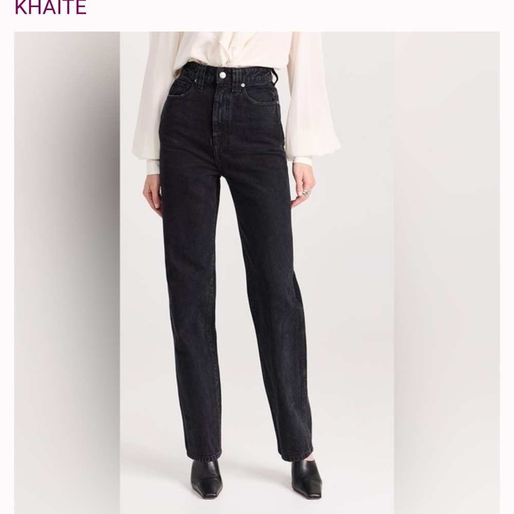 Khaite Abli Women's Black Jeans - Picture 2 of 10